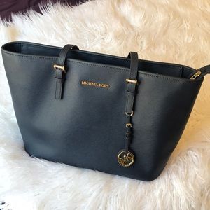 Michael Kors Medium Tote- Navy Blue